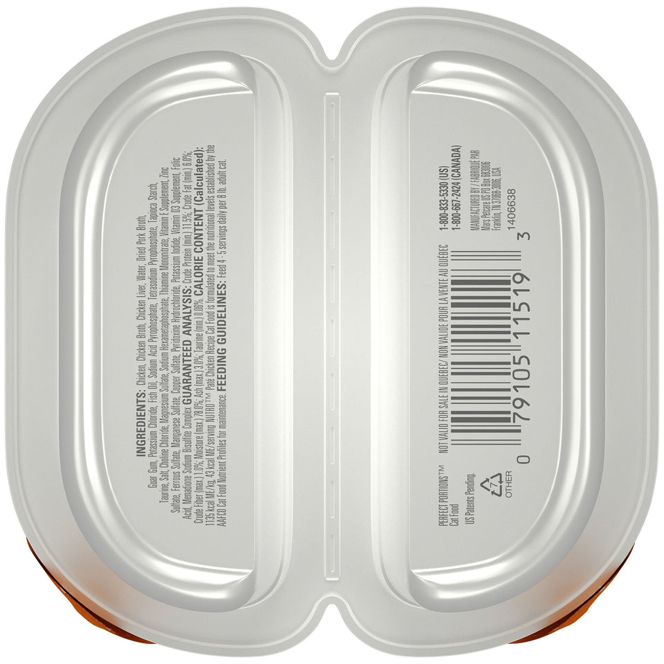 Nutro Products Perfect Portions Grain Free Paté Adult Wet Cat Food Chicken 2.6oz. (Case of 24)