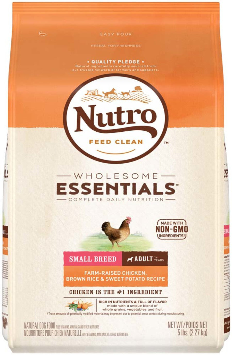 Nutro Natural Choice Small Breed Adult Dry Dog Food Chicken & Brown