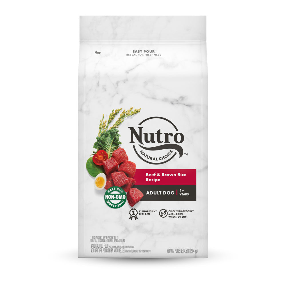 Nutro Natural Choice Adult Dry Dog Food Beef & Brown Rice, 4.5 lb