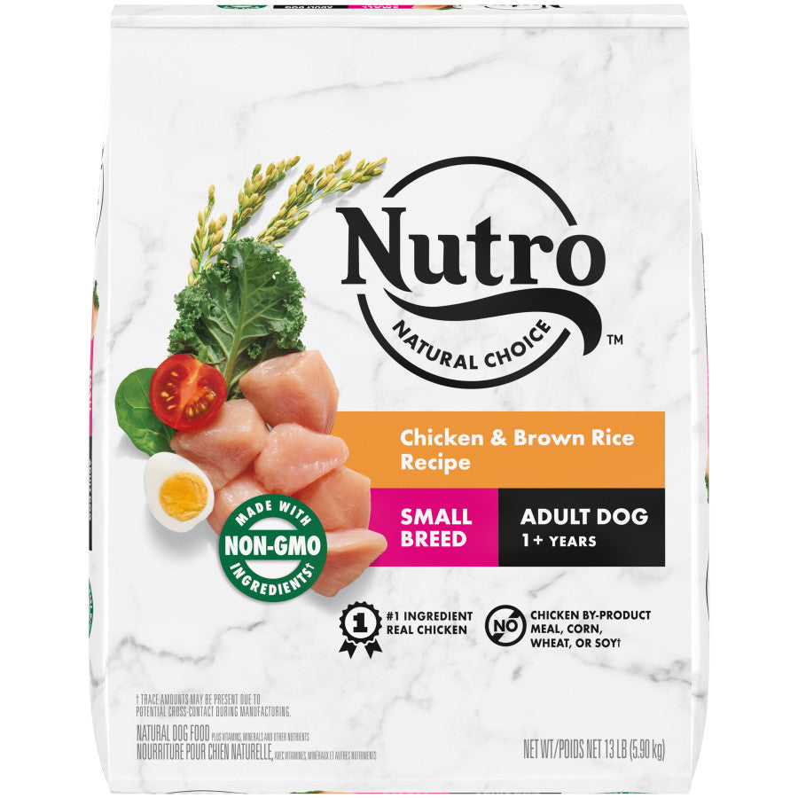 Nutro Natural Choice Small Breed Adult Dry Dog Food Chicken & Brown
