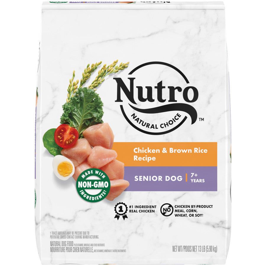 Nutro Natural Choice Senior Dry Dog Food Chicken & Brown Rice 13 lb