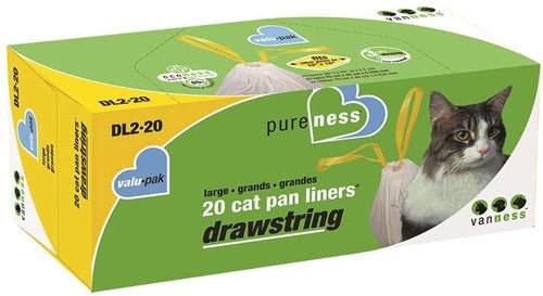 Van Ness Plastics Cat Pan Liner White Large, 12 ct