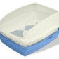 Van Ness Plastics Framed Sifting Cat Litter Pan White|Blue, One Size/1ea - Pets Perfect