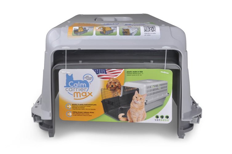 Van Ness Plastics Calm Carrier Max w/E - Z Load Sliding Drawer 1ea/35 lb - Pets Perfect