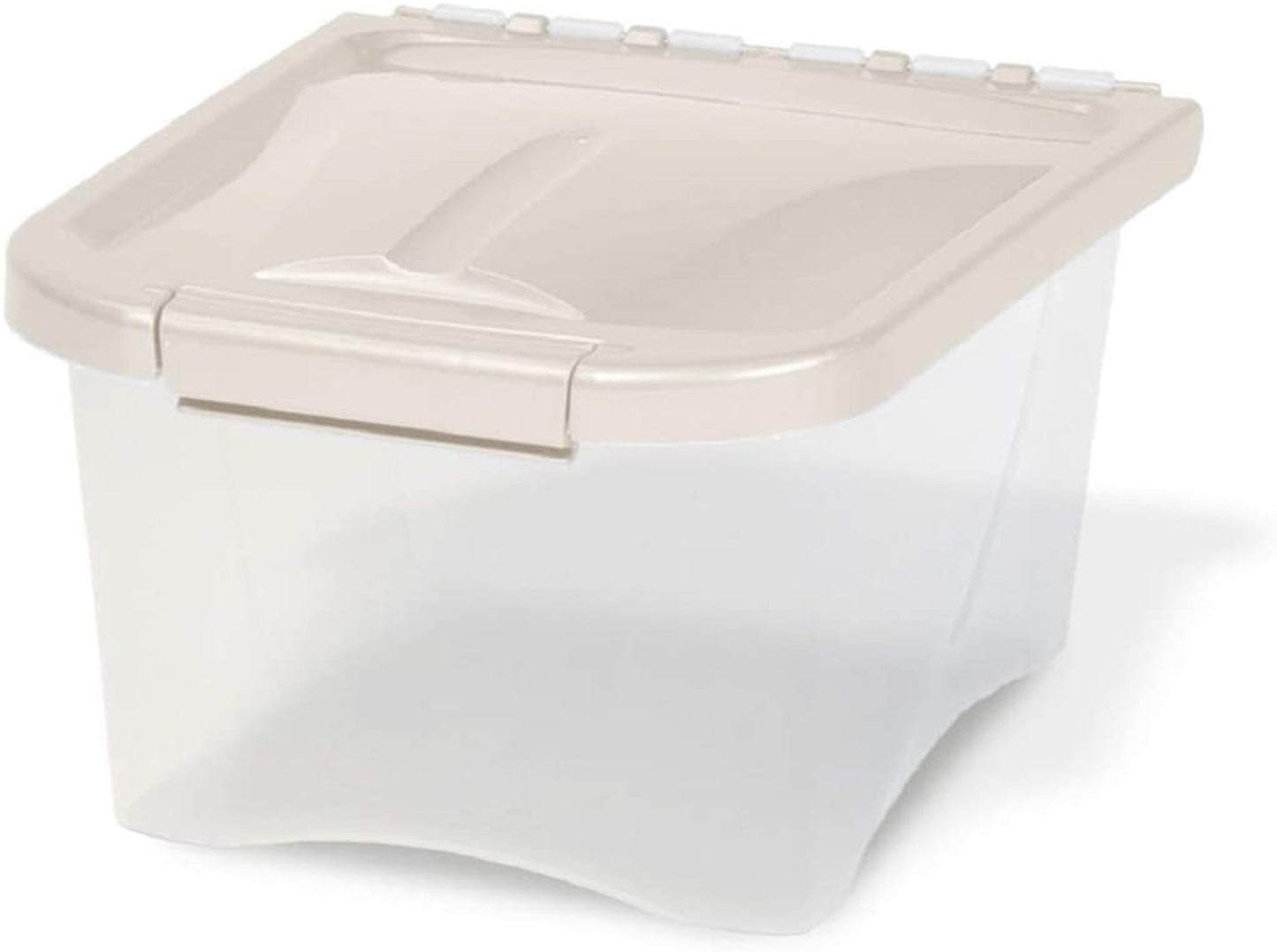 Van Ness Plastics Pet Dog Food Container/Dispenser White, Clear, 5 lb