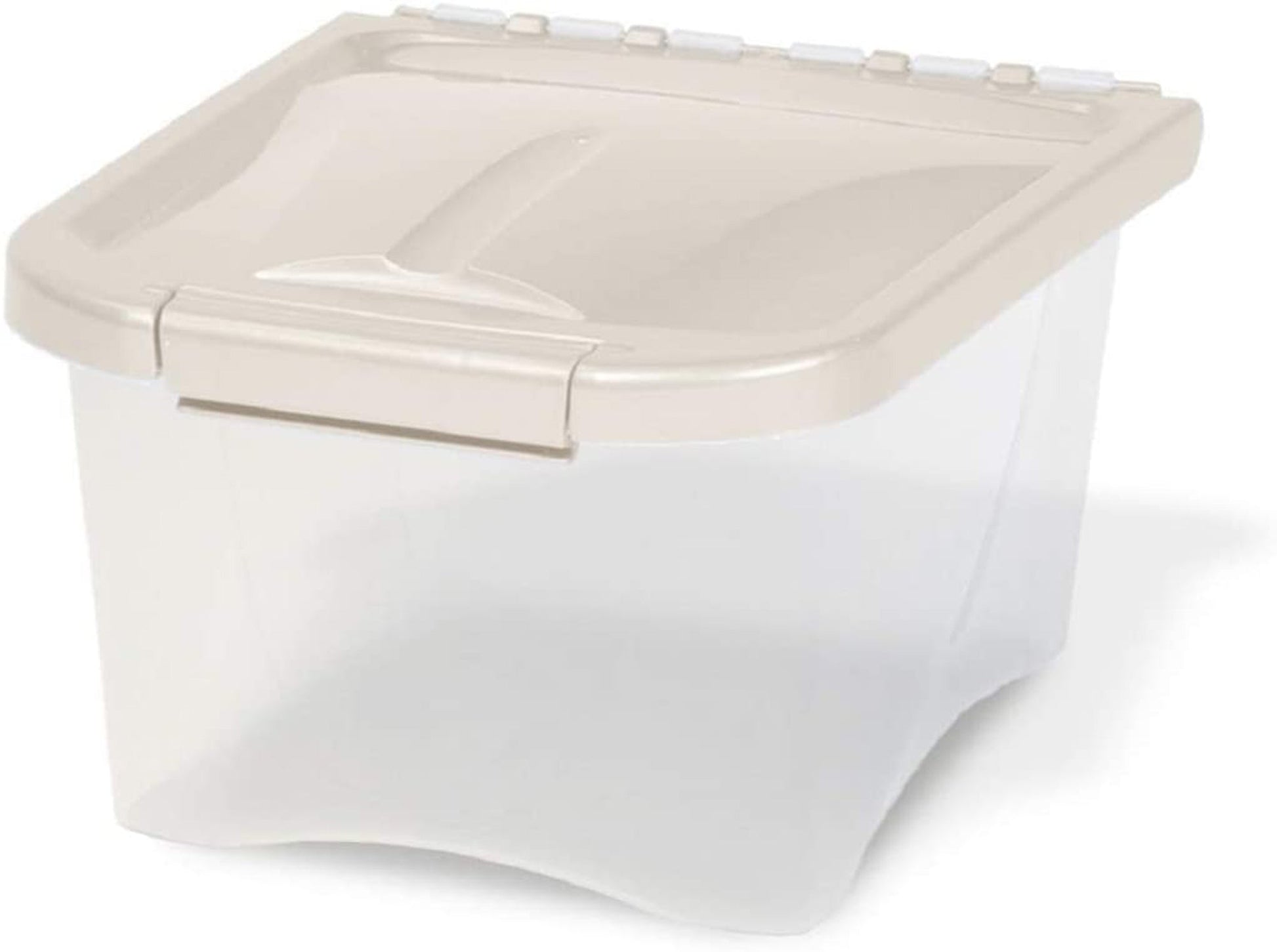 Van Ness Plastics Pet Dog Food Container/Dispenser White, Clear, 5 lb