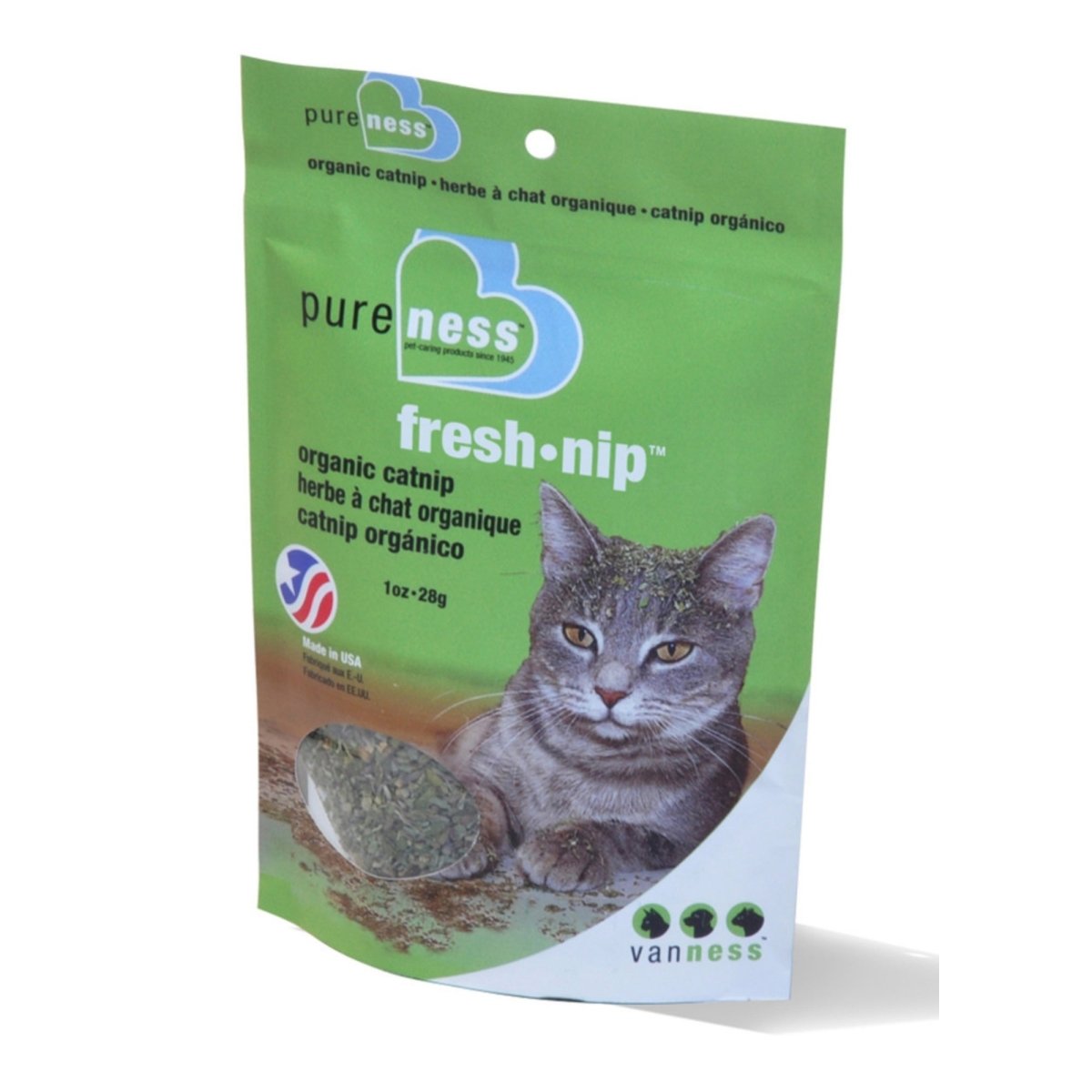 Van Ness Plastics Pureness Fresh Nip Organic Catnip 1ea/1 oz - Pets Perfect