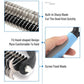Double - Sided Deshedding Brush - 2 - in - 1 Dematting & Deshedding Rake for Dogs - Pets Perfect
