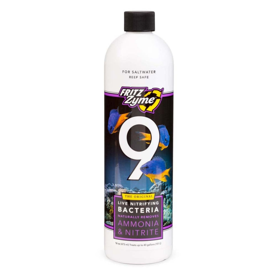 Fritz FritzZyme 9 Saltwater Live Nitrifying Bacteria 1ea/16 floz.