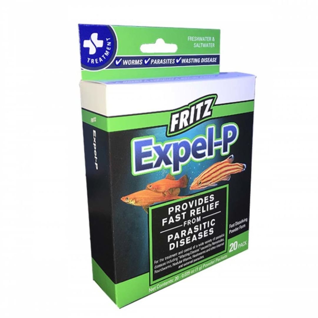 Fritz ExpelP Parasitic Fish Medication 1ea/20 ct - Pets Perfect