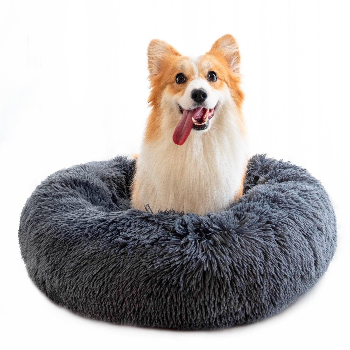 Luxury Plush Donut Pet Bed: Cozy Haven For Small Dogs And Cats - Pets Perfect