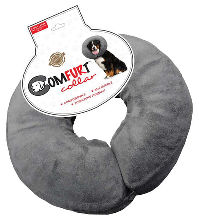 Arlee Poly Filled Adjustable E-Dog Collar Charcoal X-Large