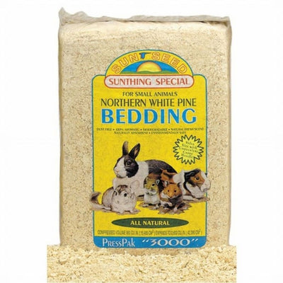 Sun Seed Northern White Pine Bedding for Small Animals Brown, 1ea/2500 cu in.