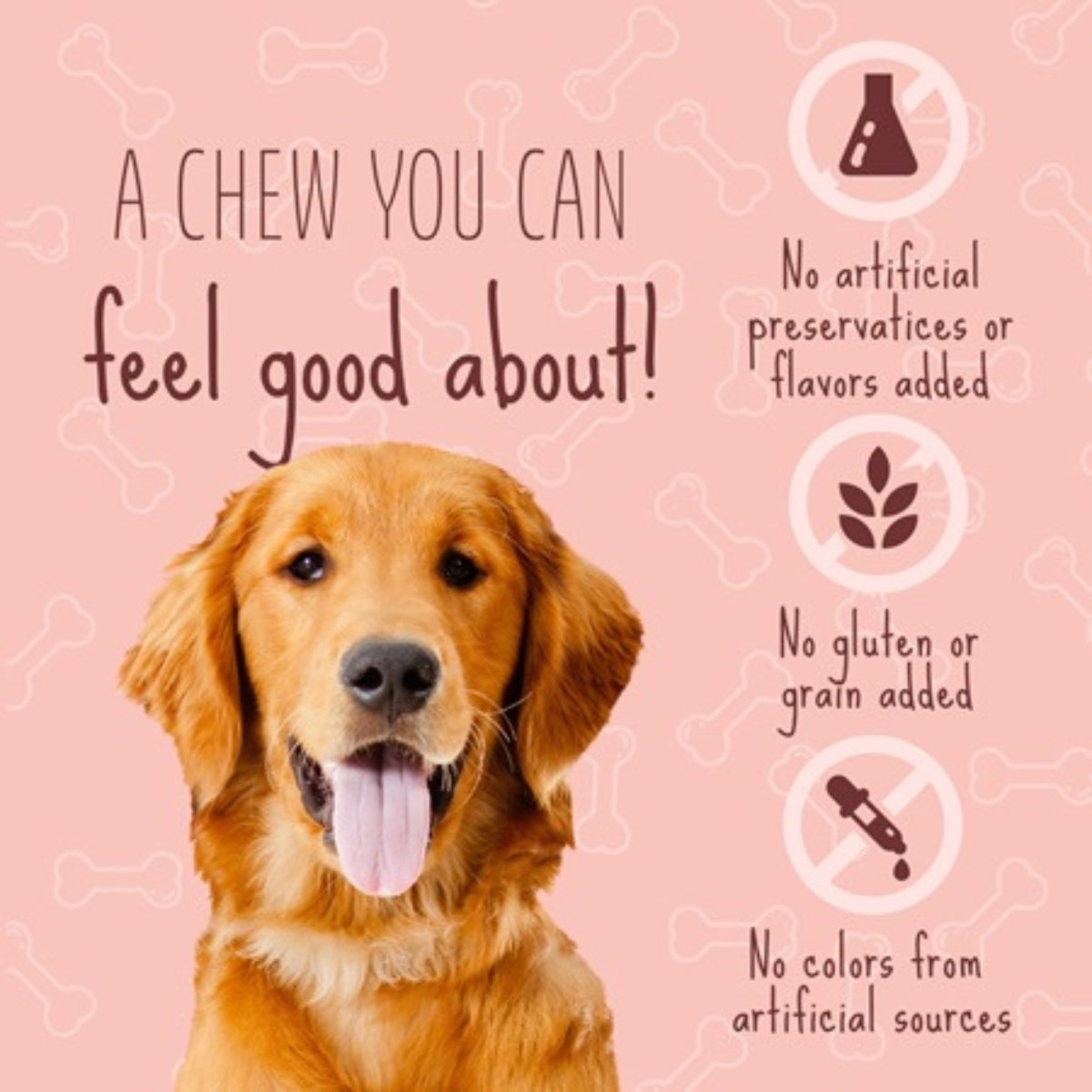 Better Belly – Triple Flavor Rawhide Kabobs Salmon Venison Lamb Dog Chew | 18 Count - Pets Perfect