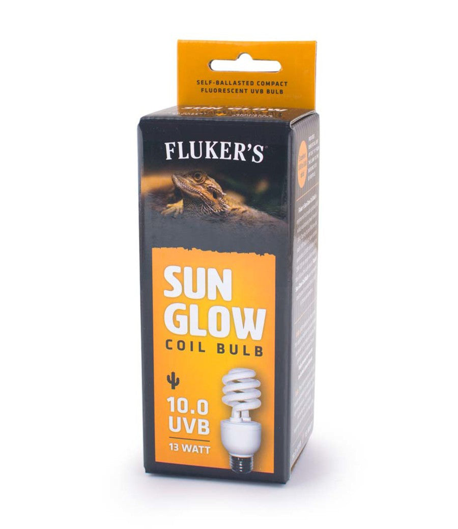 Fluker's Sun Glow 10.0 UVB Desert Coil Bulb, White, 13W