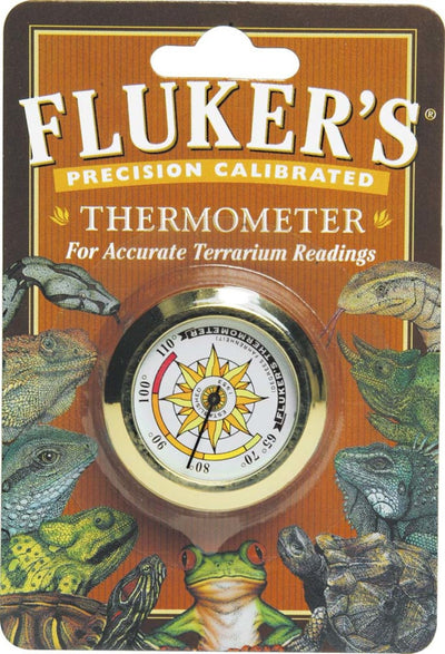Fluker's Precision Calibrated Round Reptile Thermometer - Beige