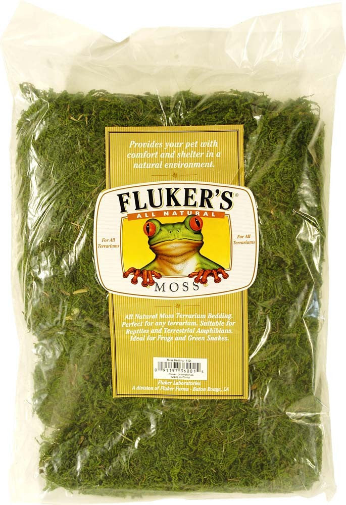 Fluker's All Natural Moss Bedding Substrate, Green, 8 qt, Large