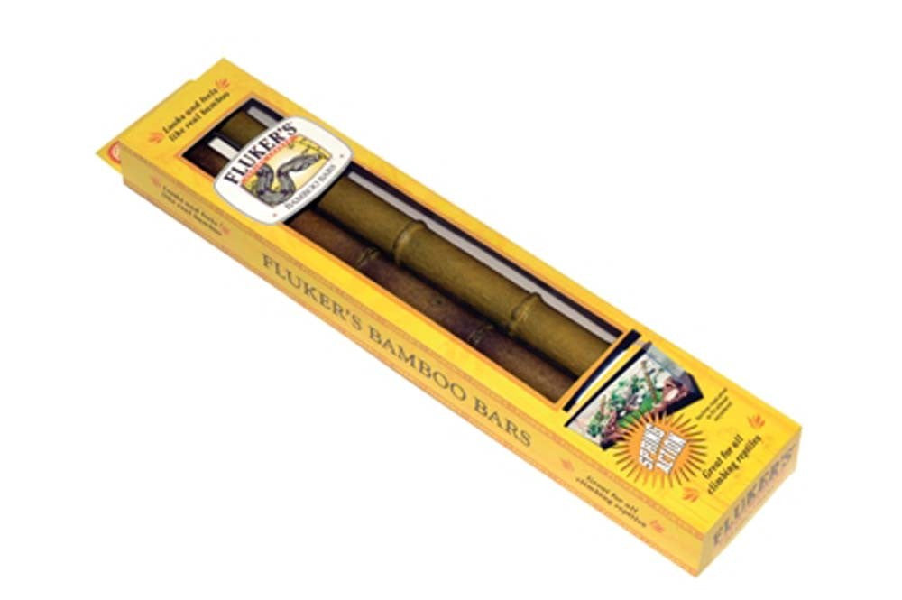 Fluker's Bamboo Bars for Reptiles and Amphibians, Brown, 2-Pack