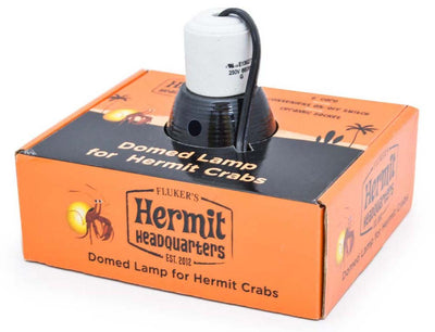 Fluker's Hermit Crab Domed Lamp, Black, 5.5 in