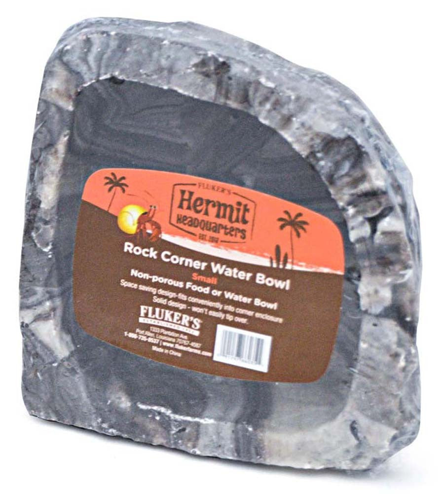 Fluker's Hermit Crab Rock Corner Water Bowl Assorted 4 in, Small