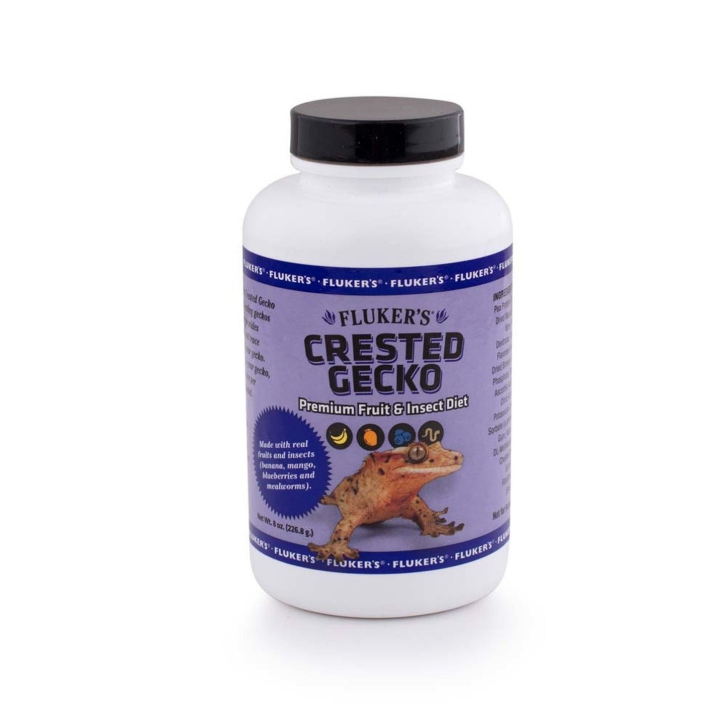 Fluker's Premium Crested Gecko Fruit and Insect Diet Supplement, 8 oz