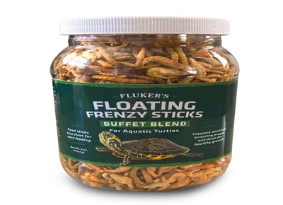 Flukers Buffet Blend Aquatic Turtles Floating Frenzy Sticks Freeze Dried Food 6 oz