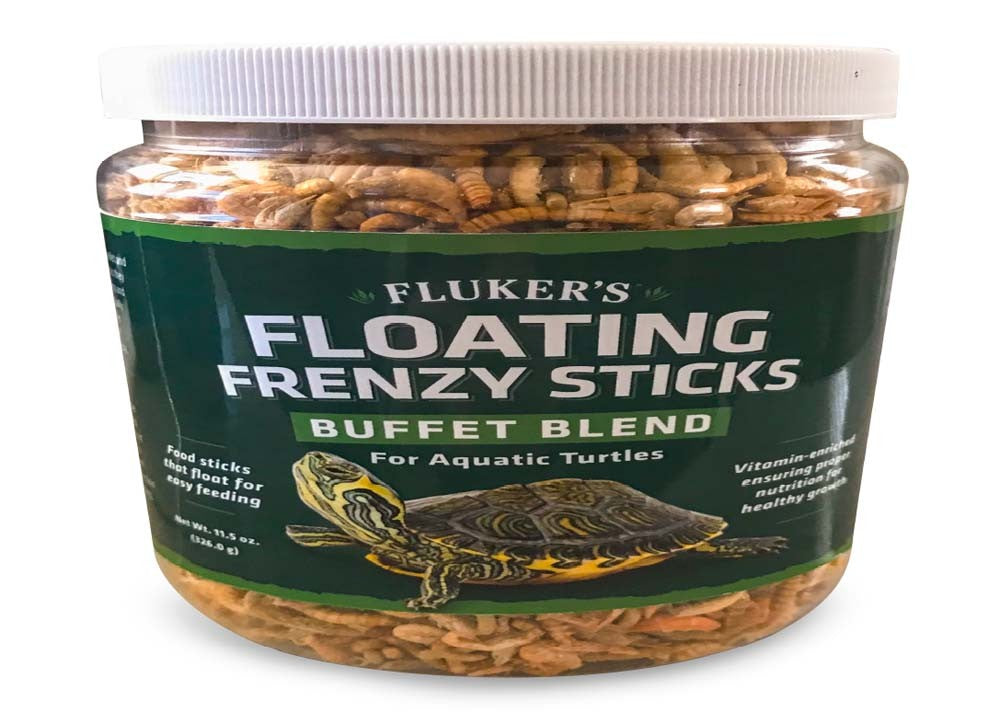 Fluker's Buffet Blend Aquatic Turtle Floating Frenzy Sticks Freeze-Dried Food, 11.5 oz