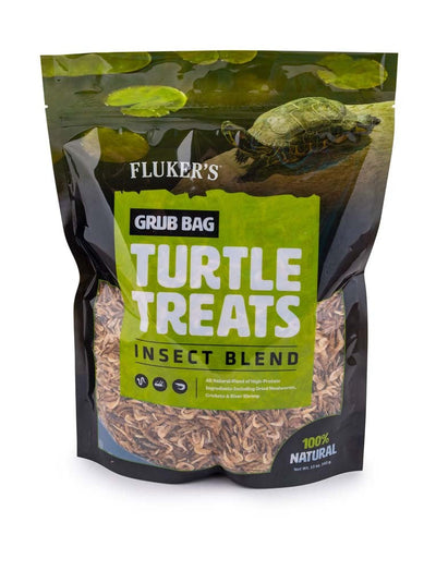 Flukers Grub Bag Turtle Treat Insect Blend Dry Food 12 oz