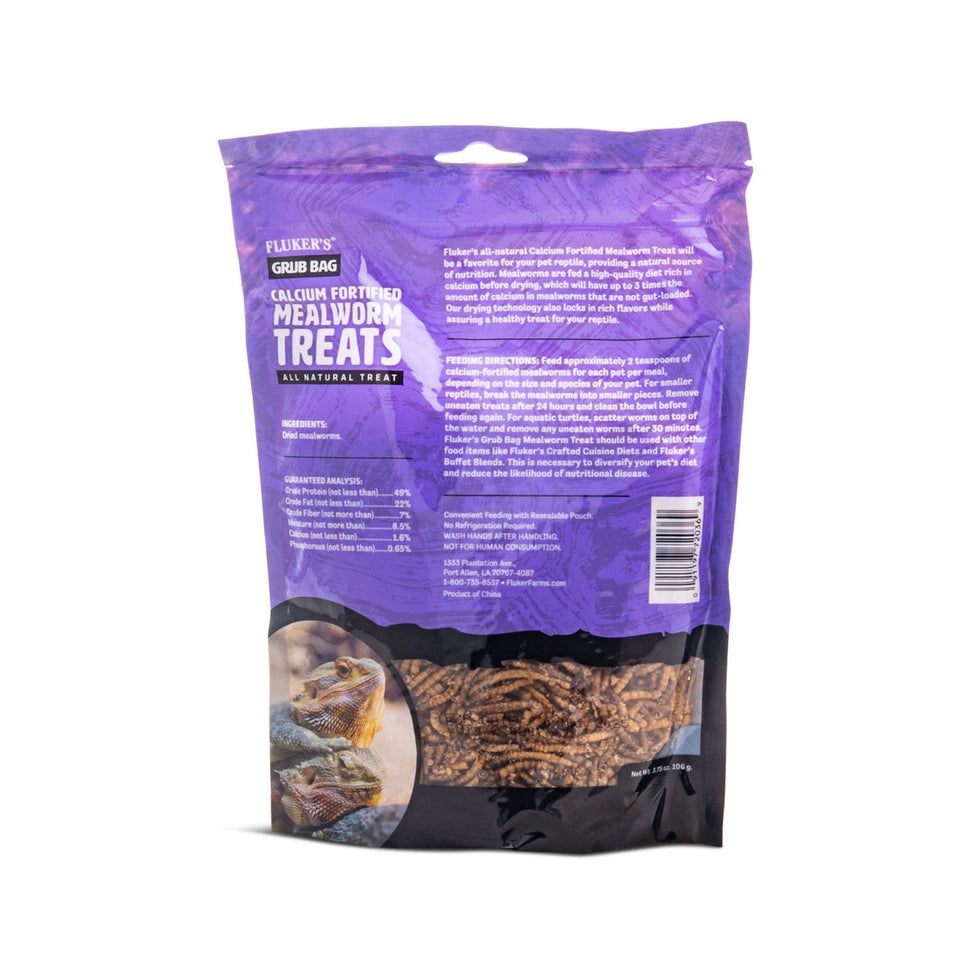 Fluker's Grub Bag Mealworm Calcium Fortified Treats 1ea/3.75oz.