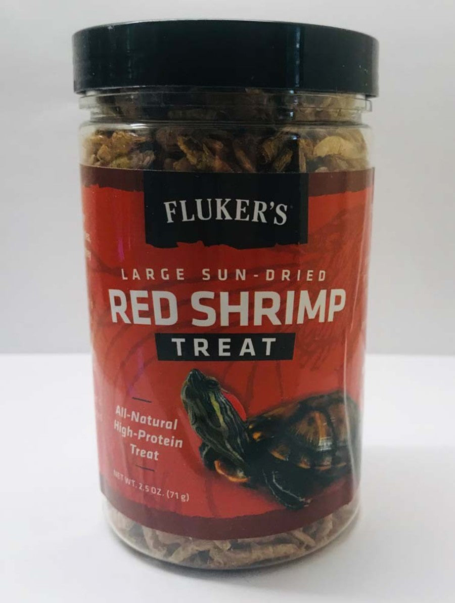 Fluker's Sun-Dried Large Red Shrimp Reptile Treat, 2.5 oz