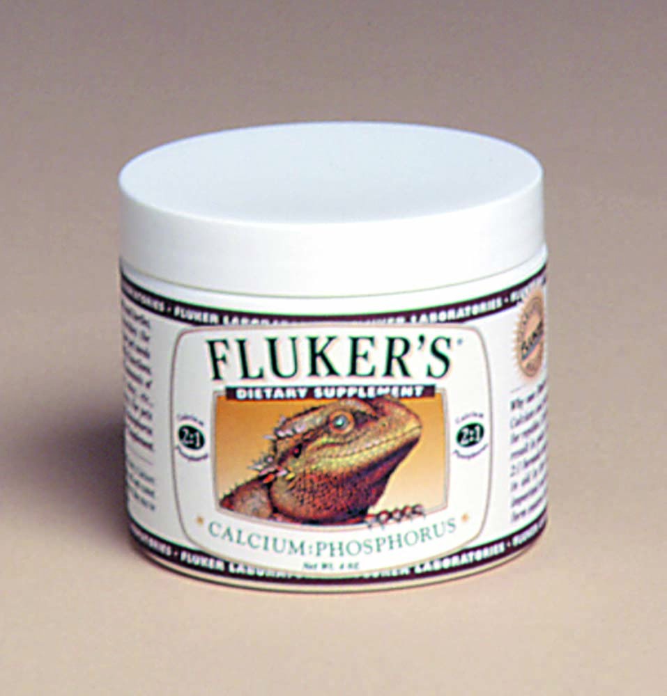 Fluker's Calcium Phosphorus 2:1 Dietary Supplement for Lizards and Turtles, 4 oz