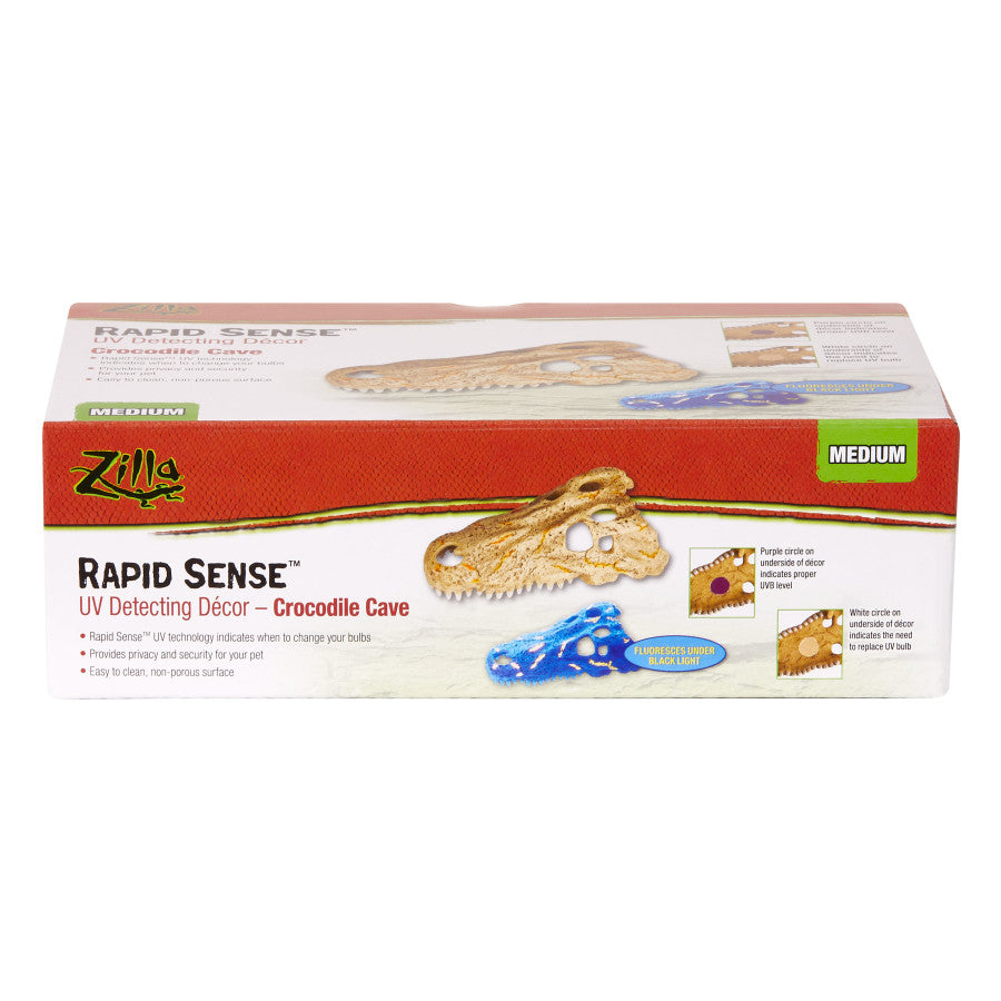 Zilla Rapid Sense UV-Detecting Decor - Medium Crocodile Skull