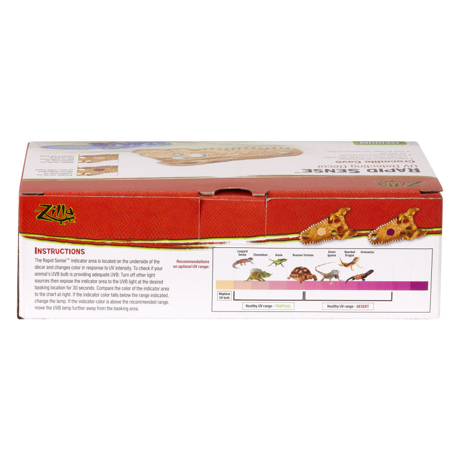 Zilla Rapid Sense UV-Detecting Decor - Medium Crocodile Skull