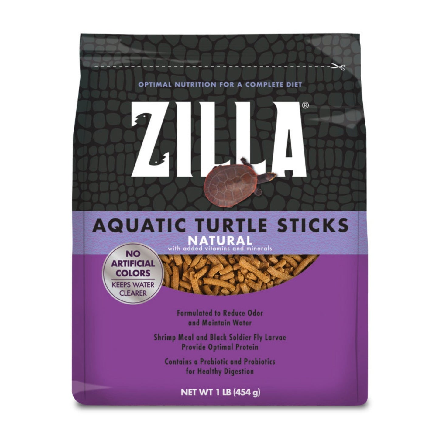 Zilla Aquatic Turtle Sticks Floating Reptile Food, 1 lb