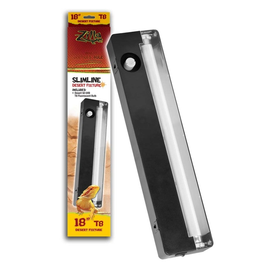 Zilla Slimline T8 Fluorescent Light Fixture - Desert, 18 in