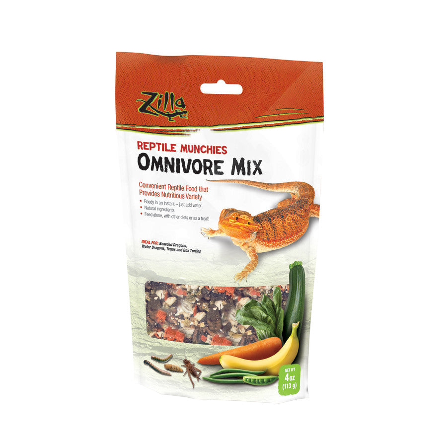 Zilla Reptile Munchies Omnivore Mix - 4 oz