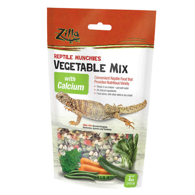 Zilla Reptile Munchies Vegetable Mix with Calcium, 4 oz