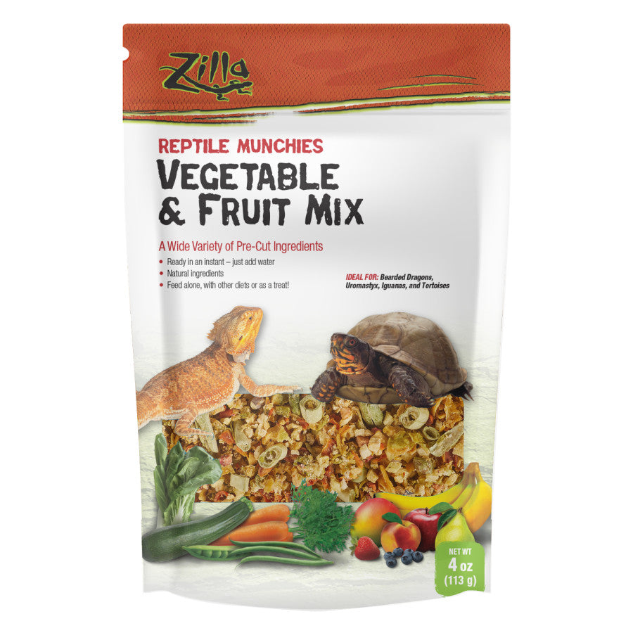 Zilla Reptile Munchies Vegetable and Fruit Mix, 4 oz