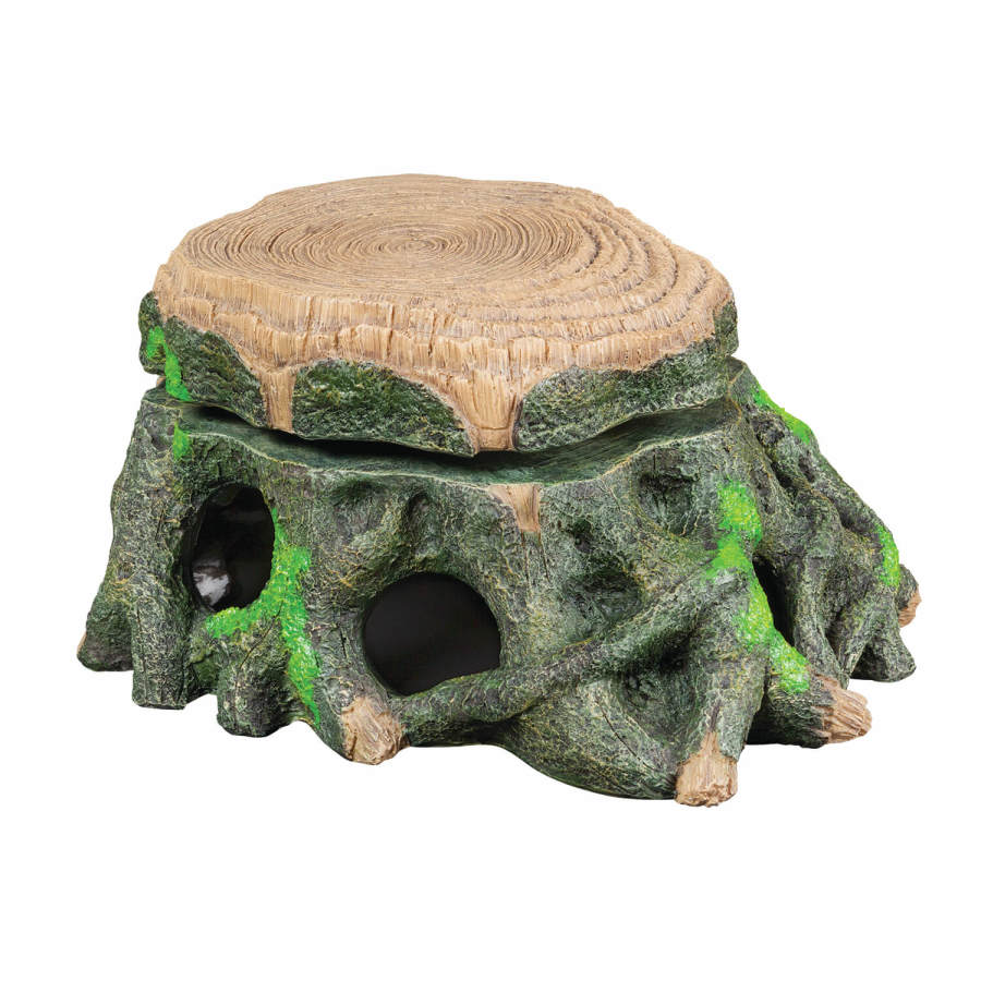Zilla Freestanding Floating Basking Platform Turtle Trunk for Aquatic Reptiles, 11.75 x 9.5 x 5.25 in