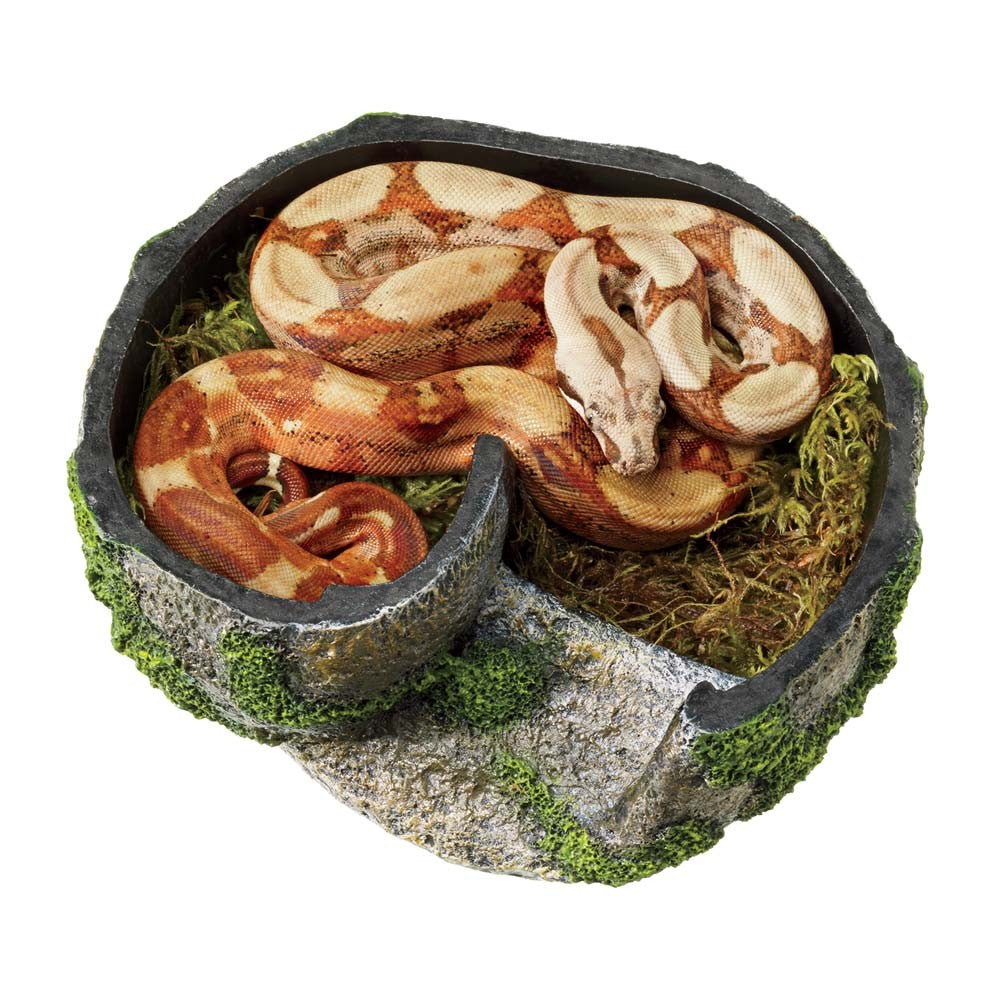 Zilla Rock Lair - Small Reptile Hide with High Humidity Interior