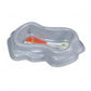 Zilla Durable Reptile Dish for Food and Water, Gray Small