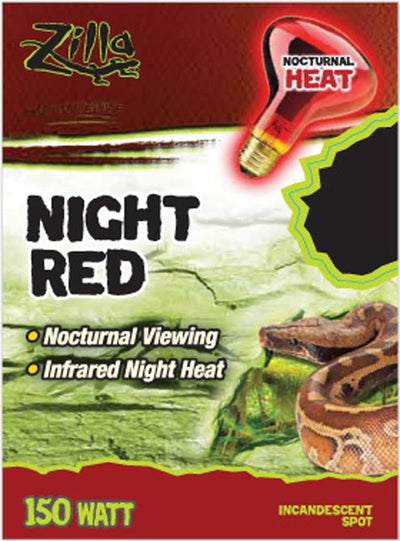 Zilla Incandescent Spot Bulbs Night Red 150 W