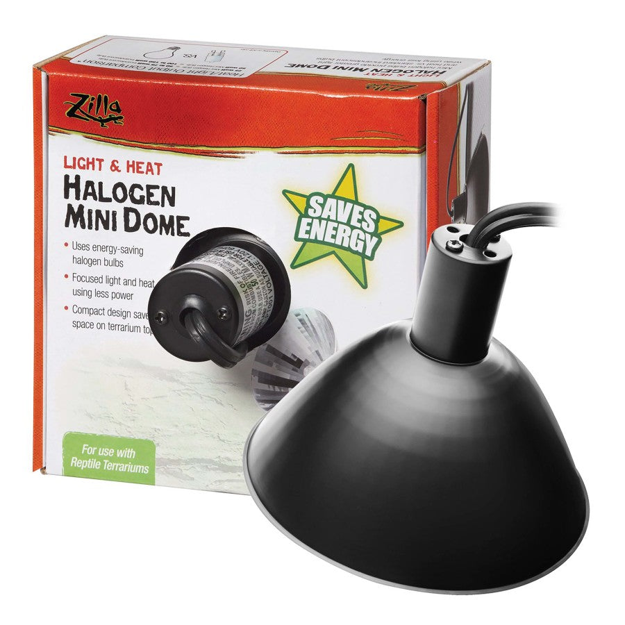 Zilla Light Heat Halogen Mini Dome For Reptile Terrariums