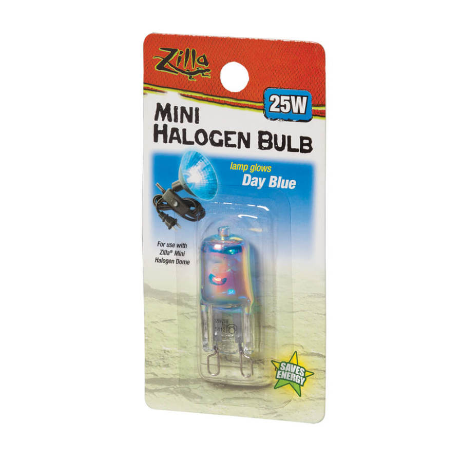 Zilla Mini Halogen Bulb Day, Blue, 25W