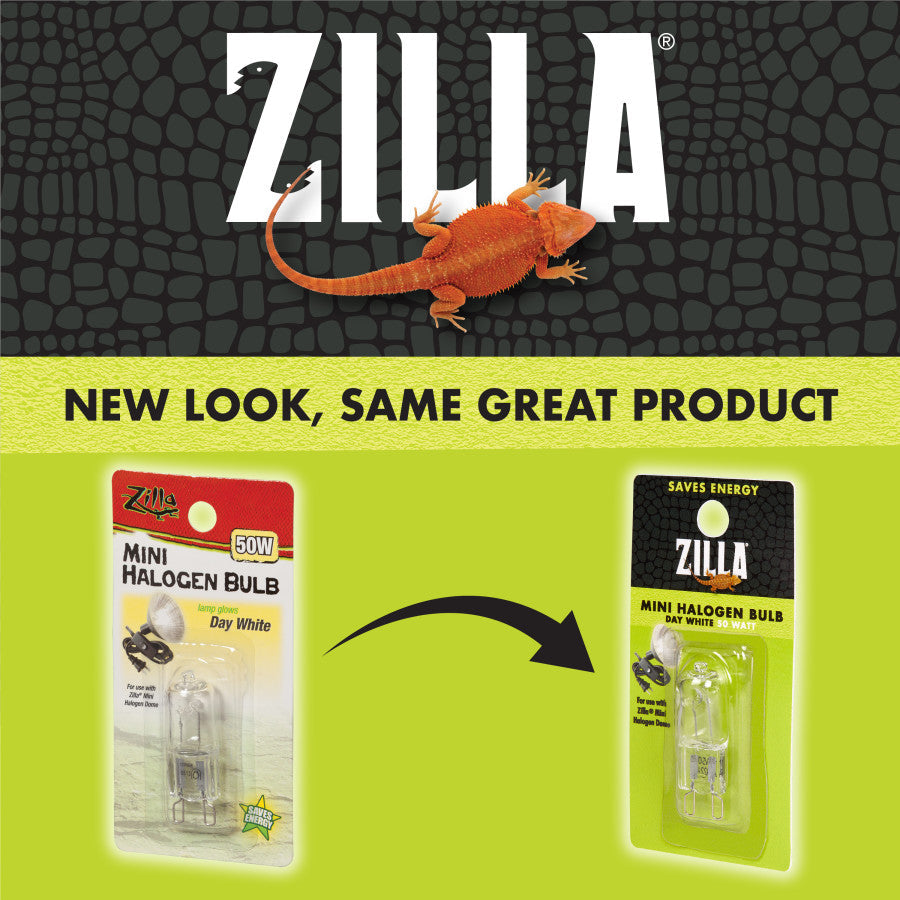 Zilla Mini Halogen Bulb Day, White, 50W