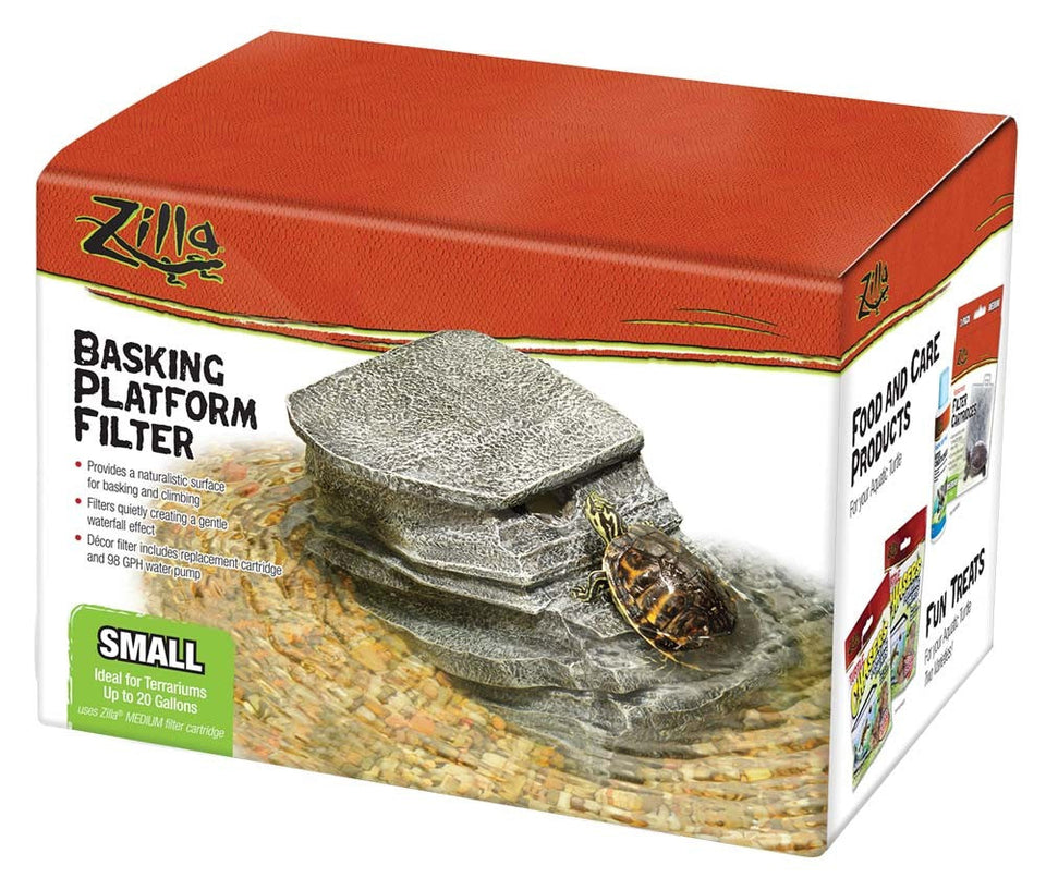 Zilla Basking Platform Aquarium Filter, 20 gal