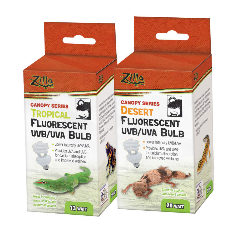 Zilla Canopy Series Fluorescent UVB/UVA Bulbs Desert, 20W