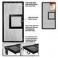 Zilla Fresh Air Screen Cover with Hinged Door 24 x 12 in