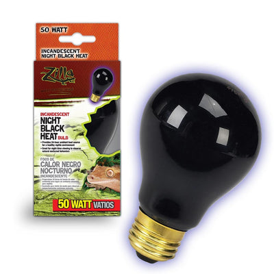 Zilla Incandescent Bulb Night, Black, 50W