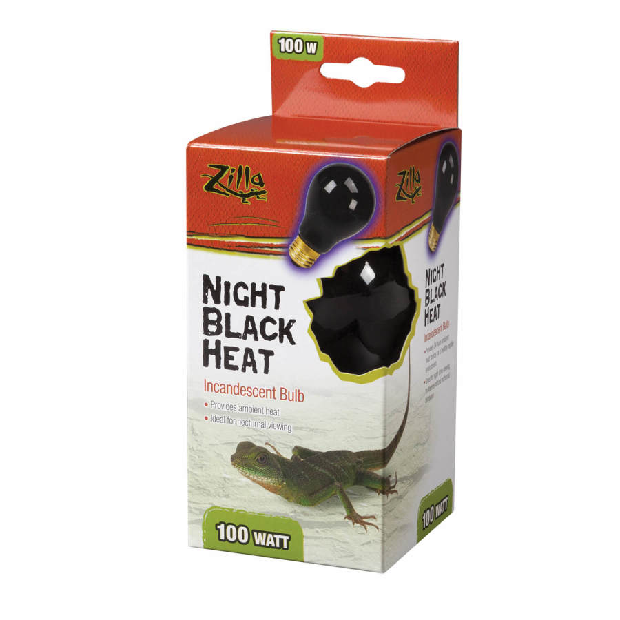 Zilla Incandescent Bulb Night, Black, 100W